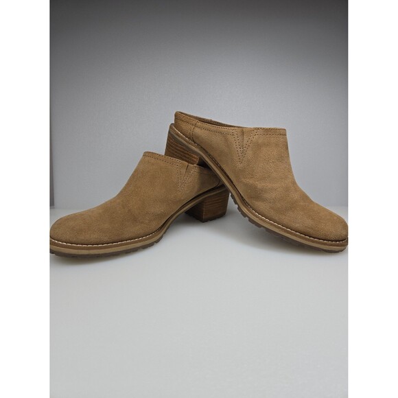 L.L. Bean Deerfield Tan Suede Mule Slip-On Shoes Women's Size 7.5 - Picture 9 of 12